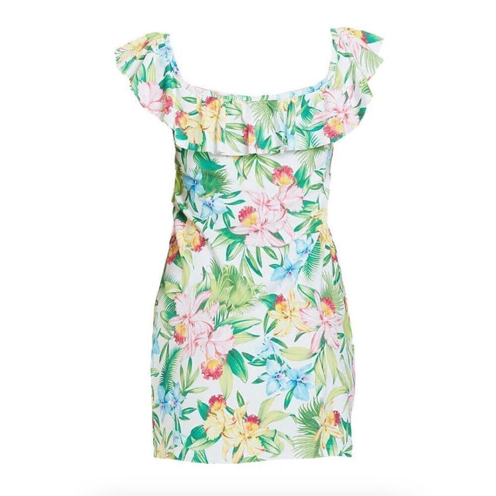 Tommy Bahama Orchid Garden Ruffle Spa Dress Cover Up